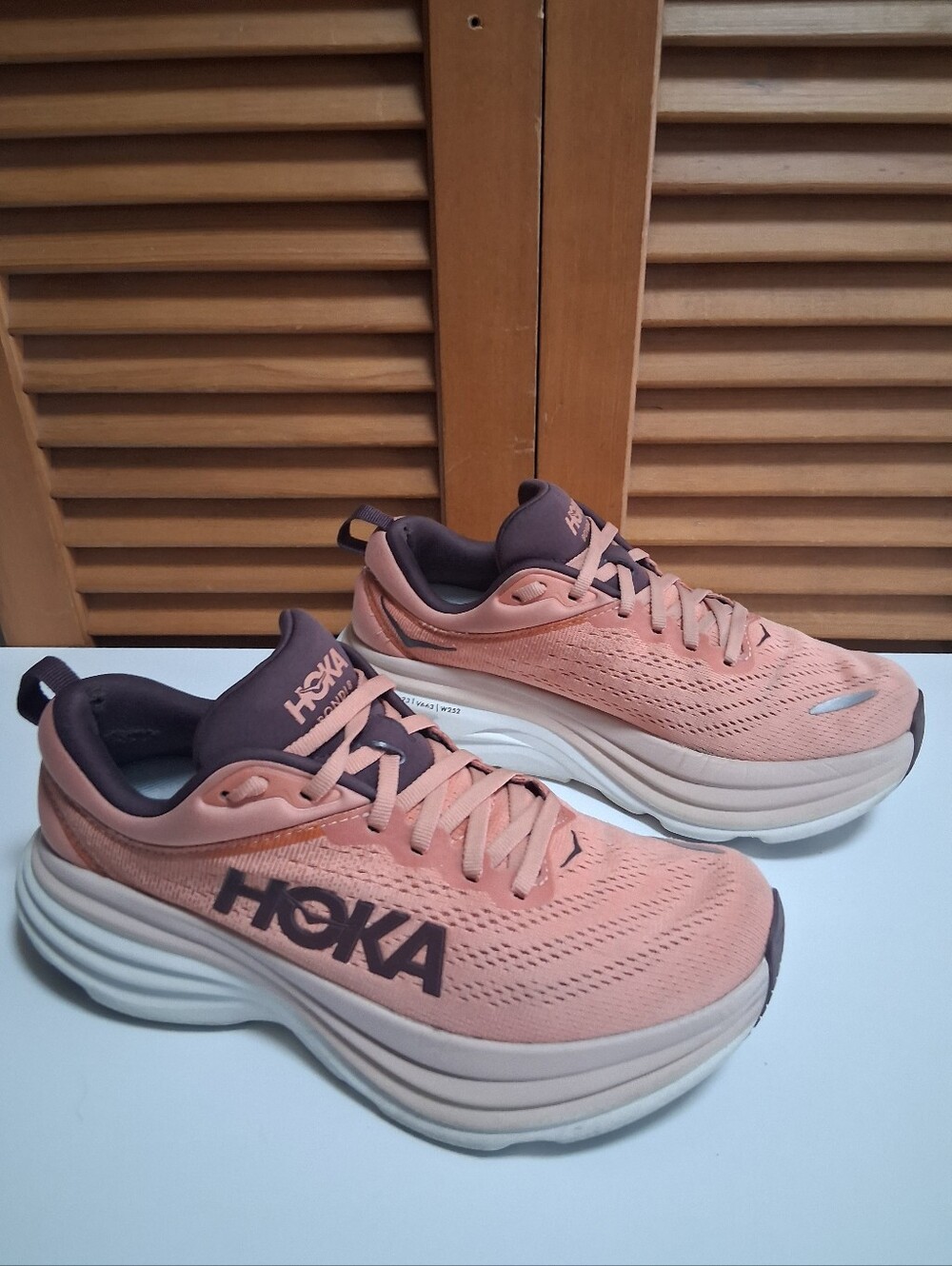 Hoka Bondi 8 Earthenware Pink Clay Women's Running Shoe * Size: 7B - Picture 4 of 8